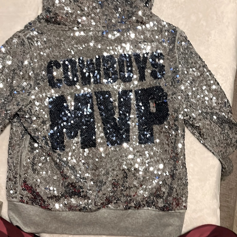 Sparkle grey love pink cowboys jacket